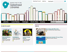 Tablet Screenshot of gatesheadlibraries.com